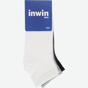Носки мужские INWIN р. 29, цвет белый, черный, серый меланж, Арт. BMS16, 3пары