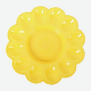 Пасхальная тарелка 24см пластик J176 в ассортименте