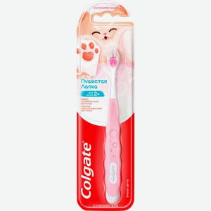 Зубная щетка детская COLGATE Пушистая Лапка супермягкая 2+