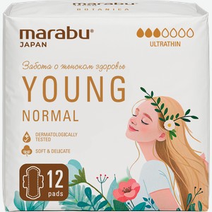 Прокладки гигиенические MARABU Botanica Нормал, 12шт