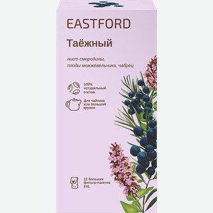 Напиток чайный EASTFORD Таежный с ягодами можжевельника, 12пак