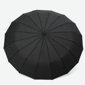 Зонт полный автомат, Черный, 16 спиц антиураган, RAINDROPS,