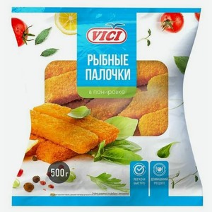 Рыбные палочки Vici в панировке замороженные
