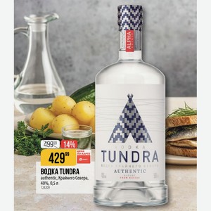 ВОДКА TUNDRA AUTHENTIC authentic, Крайнего Севера, 40%, 0,5 л