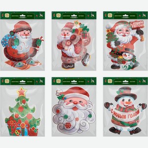 Панно декоративное новогоднее Главные по чуду световое 25х19.5х1 см, в ассортименте, 1 шт