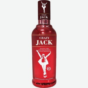 Водка особая Crazy Jack Pomegranate and Cherry 37.5% 0.5л, 500 мл