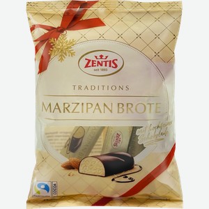 Конфета ZENTIS Марципановая буханка покрытая шоколадом, 100г