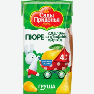 Пюре детское Сады Придонья грушевое с 4 месяцев 125мл