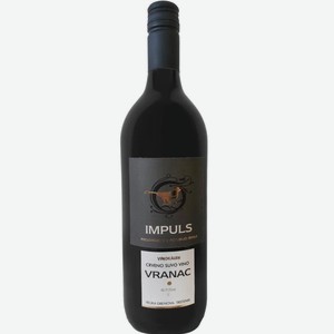 ВИНО ИМПУЛЬС ВРАНАЦ КР. СУХ. 1Л 11.5%. Цена указана по карте  Премия . Цена без карты 421,03 руб
