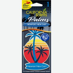 Освежитель воздуха California Scents Palms Новая Машина Ньюпорт для автомобиля 1шт.