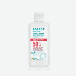 AGRADO Солнцезащитный крем для чувствительной кожи SPF50+, 100мл