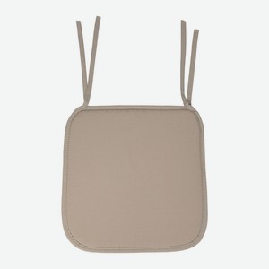 Галета поликоттон 38х38х2см с завязками, цвет бежевый-пыльна