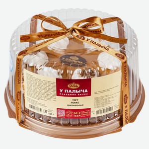 Торт воздушно-ореховый «У Палыча» Мокко с безе арахисом сливочным кремом с кофе и вареным сгущенным молоком без глютена охлажденный, 500 г