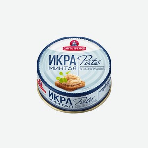 Икра минтая Санта Бремор Pate деликатесная ж/б 90 г