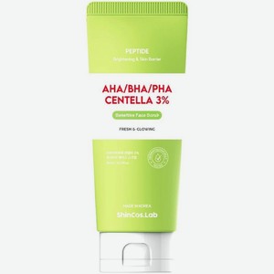 Скраб для лица ShinCos.Lab Альфа-гидроксикислоты/Бета-гидроксикислоты/Полигидроксикислоты (AHA/BHA/PHA) Центелла (Centella) 3% 150 мл