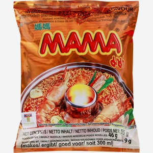 Лапша МАМА Том Ям с кремовым вкусом, 55г