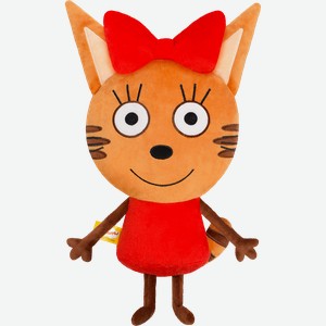 Игрушка-подушка МЯКИШИ Три Кота Карамелька/Лунтик, 44см