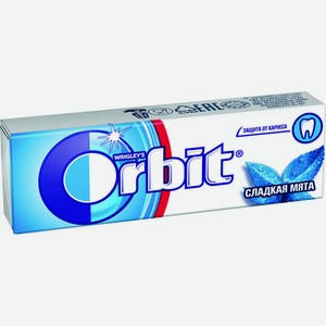 Жевательная резинка Orbit сладкая мята, 1