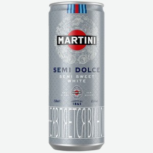 Напиток виноградосодержащий MARTINI Semi Dolce газ. бел. сл., Италия, 0.25 L