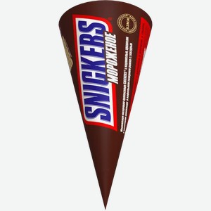 Мороженое Рожок Snickers С Карамелью, Арахисом В Молочном Шоколаде 69Г