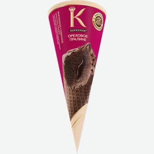 Мороженое Рожок Коркунов Ореховое Пралине 68Г