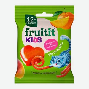 Пастилки Фрутолюбовь манго-апельсин с 12 месяцев Fruit it Kids 15г