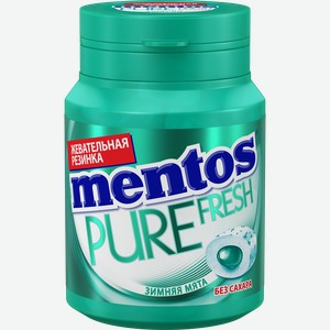 Жевательная резинка MENTOS Pure Fresh Зимняя мята, 54г
