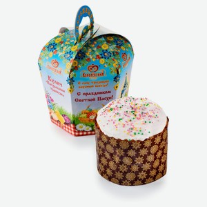 Кулич пасхальный «Королёвский хлеб» Кекс Пасхальная трапеза с творогом, 450 г