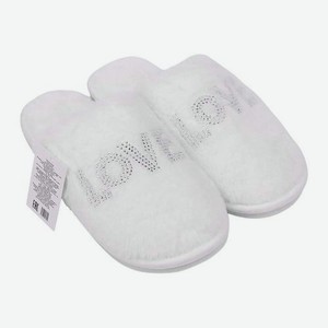 Женские закрытые тапочки белые р.38-39 Love