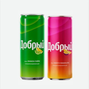 Газированный напиток ДОБРЫЙ в ассортименте 0,33л