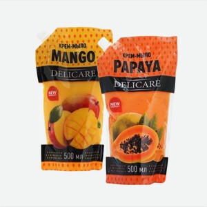 Мыло жидкое  Delicare  Арома, Манго/Папайа 500мл