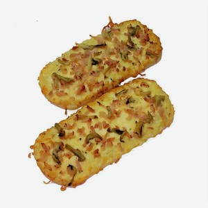 Пиццетта с курицей и грибами с белым соусом