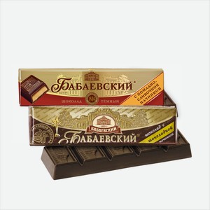 Шоколадной батончик БАБАЕВСКИЙ слив.помадка/шок.начинка 50гр