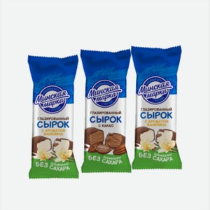Сырок глазированный МИНСКАЯ МАРКА 23% ваниль/какао 45гр