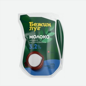 Молоко БЕЖИН ЛУГ 3,2% 900гр