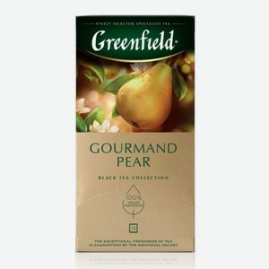 Чай в пакетиках черный Greenfield Gourmand Pear, 25 шт.*1,5г.