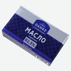 Масло сливочное Danke 82.5%, 180 г