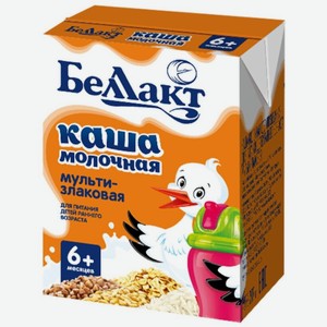 Каша  Беллакт молочная мультизлаковая, с 6 месяцев, 207 г