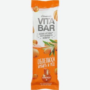 Основа для приготовления согревающего напитка ГУРМИКС Vita bar Облепиха, имбирь и мед, 32г