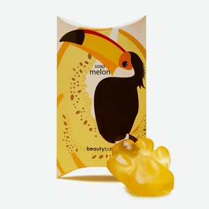 BEAUTY BAR Конжаковое мыло для умывания с ароматом дыни, 1 шт
