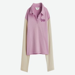 Джемпер-поло для девочки, арт. 1106161, цвет: фиолетовый, ра