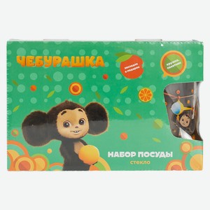 Набор посуды  Чебурашка , (2 предмета: кружка 230 мл + салат
