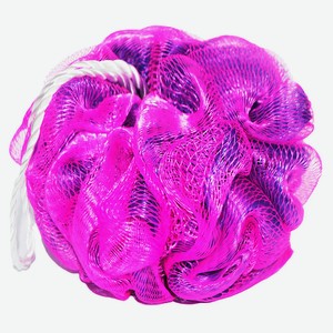 Мочалка синтетическая шар объемный, 1 шт в ассортименте