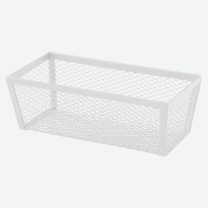 Корзина для хранения Actuel металлическая белая, 16x8x5 см