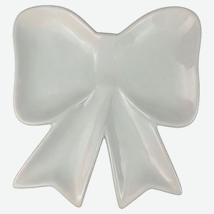 Блюдо Бантик белый, 21 см