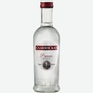 Водка Славянская ржаная из отборной ржи 40% 0.25л, 250 мл