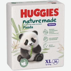 Трусики-подгузники Huggies Naturemade детские XL, 36шт, 1.262 кг