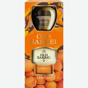 Аперитив FATHER S OLD BARREL Apricot алк.35% + бокал п/у, Россия, 0.5 L
