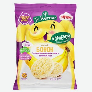 Хлебцы Jr. Korner мини хрустящие рисовые с бананом 30г