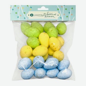 Пасхальное украшение яйца 3.5см 30шт в ассортименте